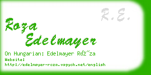 roza edelmayer business card